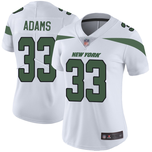 New York Jets Limited White Women Jamal Adams Road Jersey NFL Football 33 Vapor Untouchable